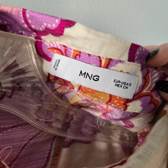 Mango Floral Button Up Top Small - Picture 5 of 5